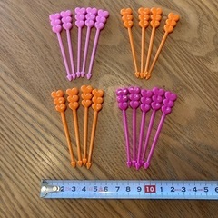 【新品・未使用品】☆お弁当ピック☆ハート☆１８本☆可愛い☆の画像