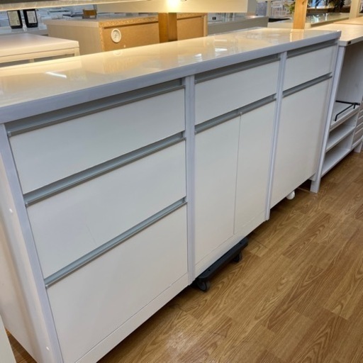 ☆ジモティ割あり☆ エスエークラフト 食器棚 白 H199×D50.5×W98