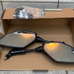 バイク用 ナポレオン風ミラー★中古★