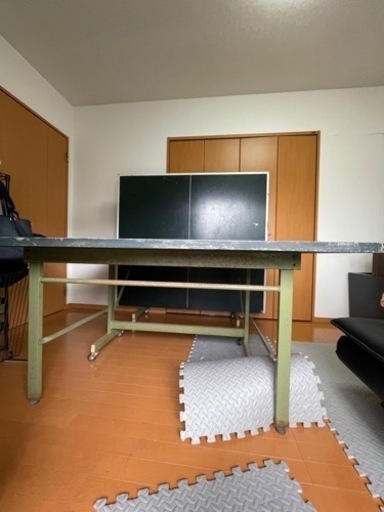 【福岡発】値下げしました。引き取り推奨　卓球台　国際規格　152×274×76 キャスター付き