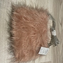 【未使用】チェーンハンドル ファーバッグ👜