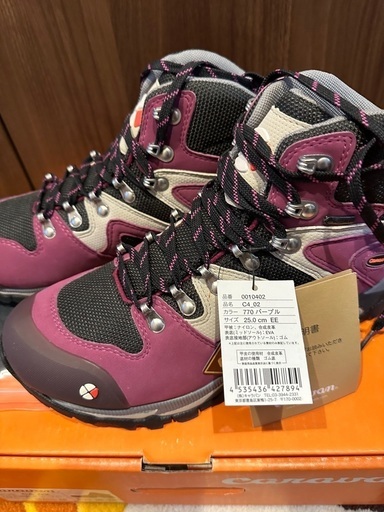 新品 キャラバンゴアテックス　トレッキングシューズ25センチ