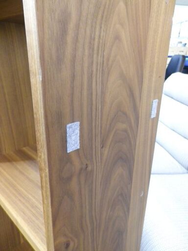 無印良品 スタッキングシェルフ 5段×2列 ウォールナット材 200×82㎝ オープンラック MUJI 飾り棚 本棚 間仕切りにも　西
