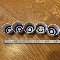【USED】☆お猪口☆5個☆日本酒に☆の画像