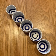 【USED】☆お猪口☆5個☆日本酒に☆の画像