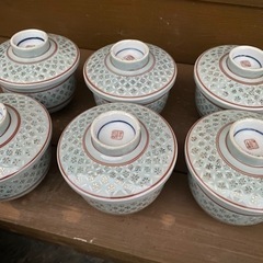 茶碗蒸し　器　6セット　木箱　の画像