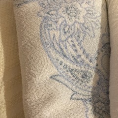 タオルケットとインド綿のラグの画像