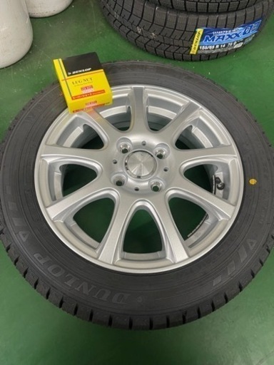 スタッドレスタイヤホイールセット155/65R14 新品未使用