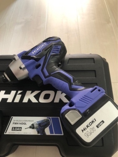 値下げ　HIKOKI インパクトドライバー　14.4V バッテリー3.0Ah 2個付　未使用品