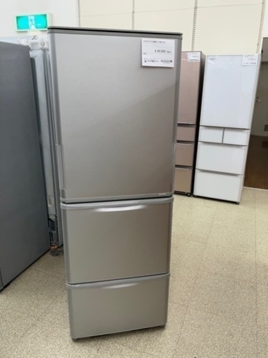 SHARP  3ドア冷蔵庫  21年製  350L     TJ470