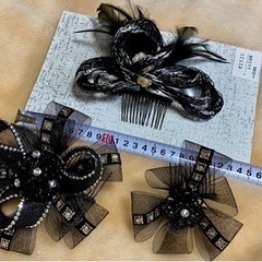 【3点まとめて】髪飾り　ヘッドドレス　和装　洋装　成人式