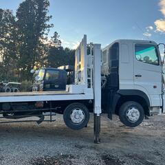 1年車検付き】日野 プロフィア  セルフローダー　ロング　ハイジャッキ　 型式KS-FW1EWWA　380PS 最大積載量12,400kg　  シフト7速　平成16年式の画像