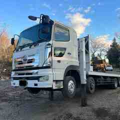 1年車検付き】日野 プロフィア  セルフローダー　ロング　ハイジャッキ　 型式KS-FW1EWWA　380PS 最大積載量12,400kg　  シフト7速　平成16年式の画像