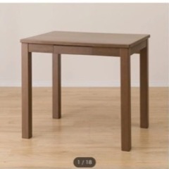 【お引き取り先決まりました】ニトリ ダイニングこたつ デコタ 8060 DBR 2017年製 こたつ布団付きの画像