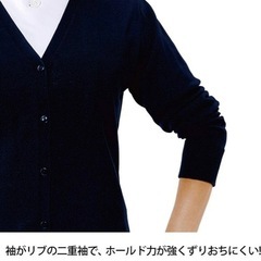 ❤︎いつでもサラサラ❤︎快適カーディガン　洗える　看護　事務　チャコールグレー❤︎の画像