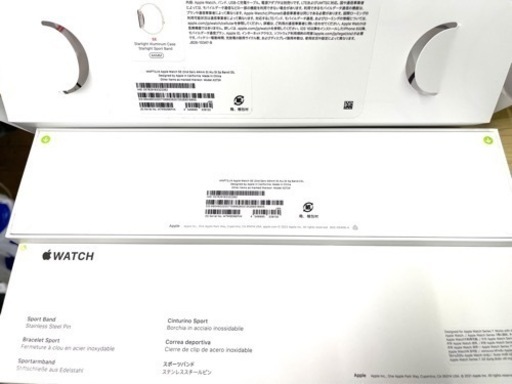 新品 未開封 Apple Watch SE 第2世代 44MM  アルミニウムケース スターライトスポーツバンド セルラーモデル  M