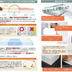 美品★ セミシングル プレミアムポケットコイルマットレス 薄型 厚さ10cmの画像