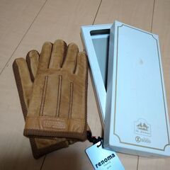 (引取者決定)手袋 豚革 24cm　renoma　ウルシハラ　新...
