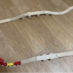 IKEA 木製レールトレインと積木セット