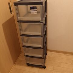 クリアボックス5段引出　