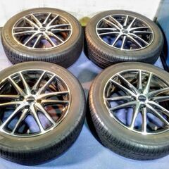 夏16インチ 人気☆ブラ＆ポリ色☆キューブ ウイングロード ノート フィールダー アクア ヴィッツ ヤリス ロードスター MINI ミニ 195/55R16 中古4本 16インチの画像