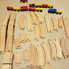 引渡者決定！木製レールと磁石電車