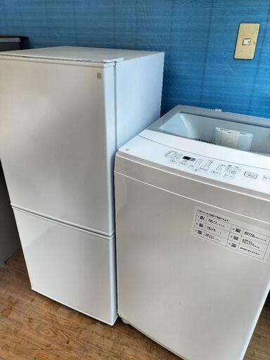 新生活家電お買い得セットNo㉚ ニトリ　NTR-106 2ドア冷蔵庫 2019年製・ニトリ  NTR60 全自動洗濯機 6.0K　2020年製 ２点セット！！