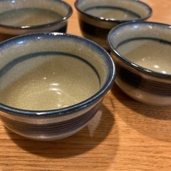 【USED】☆湯呑☆４個セット☆秀峰☆和食器☆