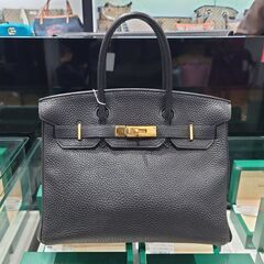 HERMES　エルメス　バーキン30 トゴ　ブラック　ゴールド金...
