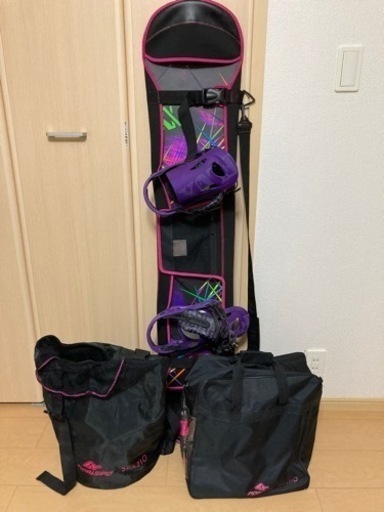 美品　レディース　スノーボード一式