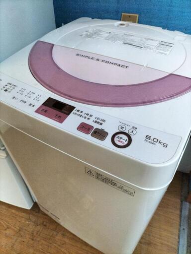 シャープ（SHARP） ES-GE6A-P 全自動洗濯機 6.0Kg 2016年製
