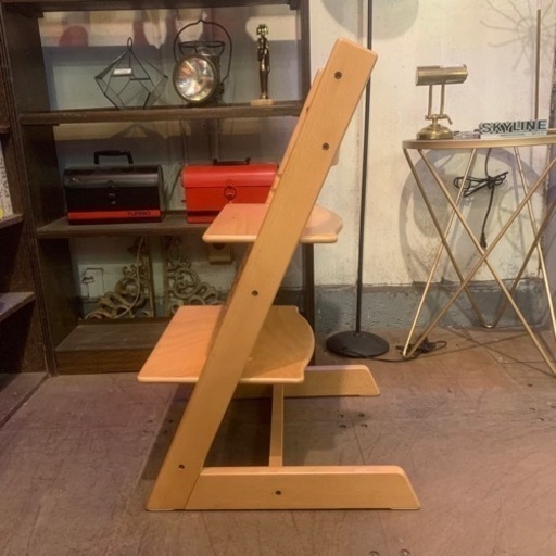 【売約済み】STOKKE　ストッケ　トリップトラップ　ナチュラル　ブナ材　無垢　ベビーチェア　キッズチェア　ダイニングチェア　子供　ナ