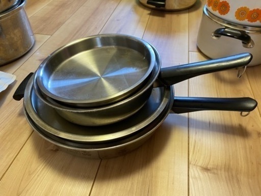 アムウェイ大フライパン、中フライパン、大ソースパン等