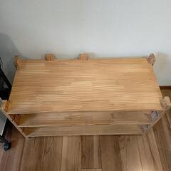 ナチュラルウッドのシェルフの画像