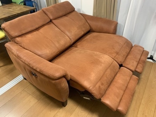 【週末限定値下げ】電動ソファ　2人がけ　ブラウン　東京インテリア　カナロ