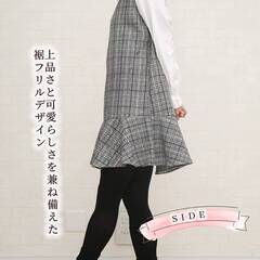 【新品・未使用】チュニワンピース 秋冬 大きいサイズ レディース 【ふんわり】体型カバー 着痩せ 細魅せ マタニティ 妊婦 春 CREATOM サイズ：Lの画像