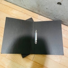 MUJI バインダーブラック　2個　A4サイズ