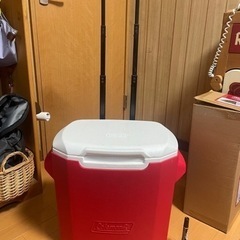 【決まりました】コールマン　ホイールクーラー　28QT 絶版色レ...