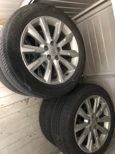 235 55 R18 夏タイヤ　トヨタ　ヴァンガード　純正ホイールセット