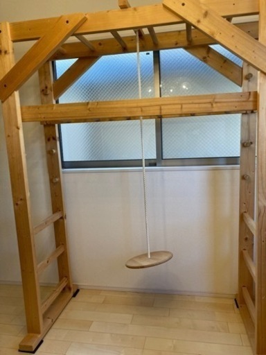 手作り室内雲梯