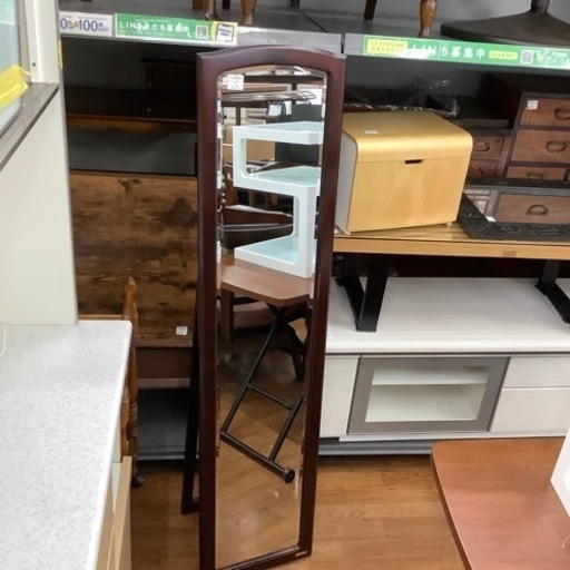 スタンドミラー　マルニ木工　ブラウン　THE THAMES