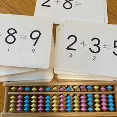 激安　公文の慣用句カード　計算カード　ミニそろばんセット