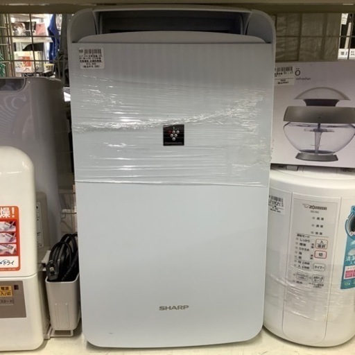 コンプレッサー式除湿機　SHARP CM-J100 2019年製　冷風機能　衣類乾燥