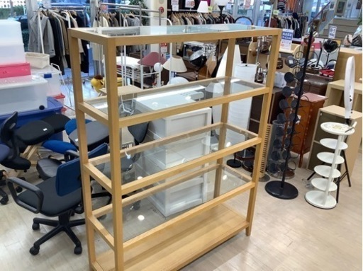 ガラストップの5段オープンシェルフのご紹介！