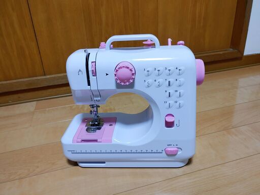 【受付終了】コンパクト電動ミシン　1回のみ使用！！