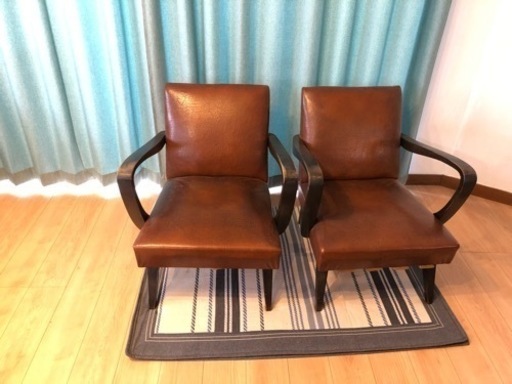 レトロデザインな1人掛けソファー✖️2脚