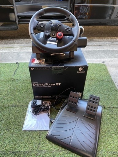◇動作品 PS3/PS2 プレステ3/プレステ2 Logicool ドライビングフォース GT LPRC-14500 ロジクール Dr