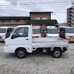 総額9.9万円★車検R6年12月★エアコン付軽トラ★ETC★スバル サンバートラック TB(TT1) 20.1万キロ 平成19年式 ホワイトの画像