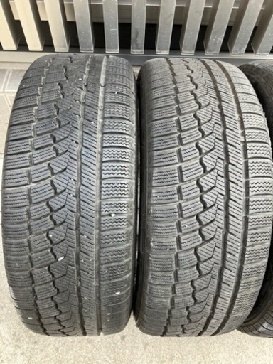 215/45R17バリ山スタッドレスタイヤ付きホイール4本　プリウス等に　ランクB