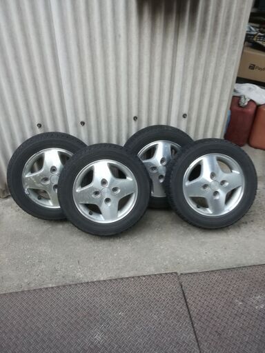 ■商談成立 ■No.14　★スタッドレス＋アルミホイール　4本セット　155/65R13　軽自動車